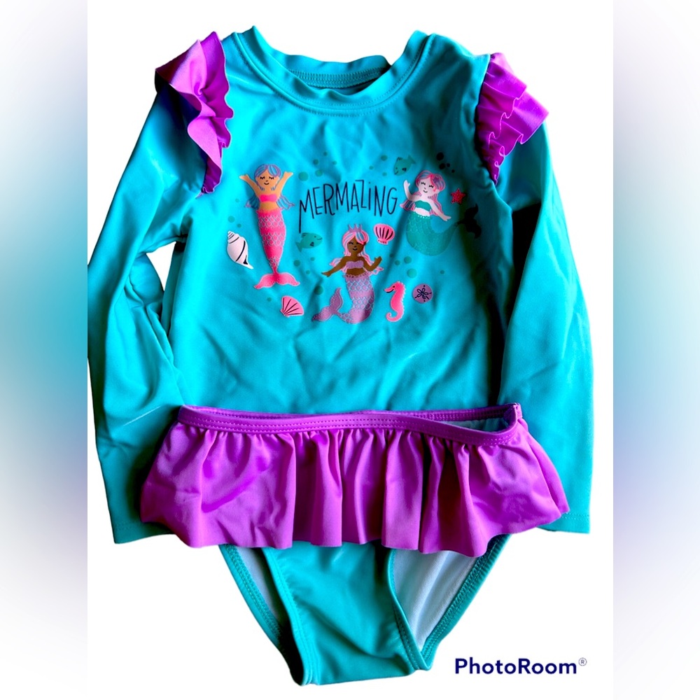 Cat & Jack Mermazing Swim top and bottoms 2-piece